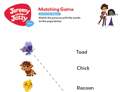 See You Later, Alligator Matching Game