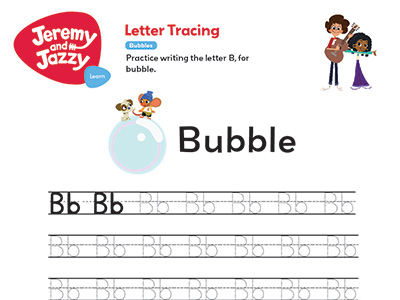 Bubbles Letter Tracing