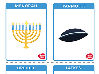 Celebrate Hanukkah Flash Cards