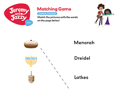 Celebrate Hanukkah Matching Game