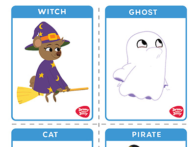 Halloween Musical Chairs Flash Cards