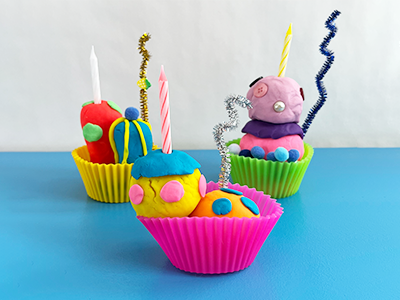 Play-Doh Cupcakes