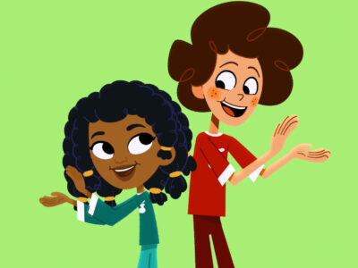 Jeremy and Jazzy dance in their pajamas