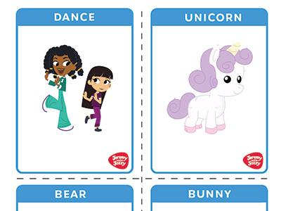 Pajama Dance Flash Cards