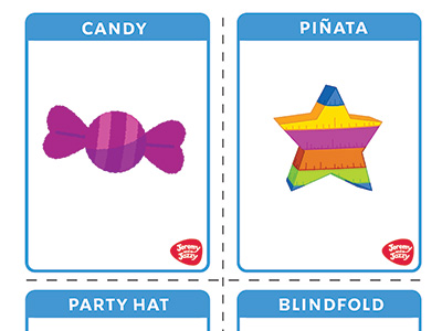 The Piñata Song Flash Cards