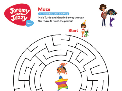The Piñata Song maze