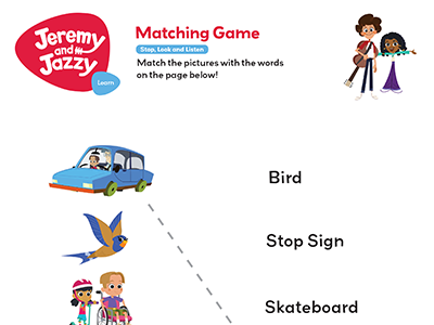 Stop, Look and Listen Matching Game