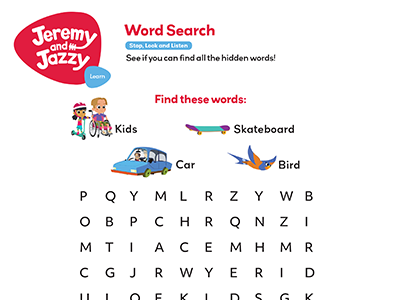 Stop, Look and Listen Word Search