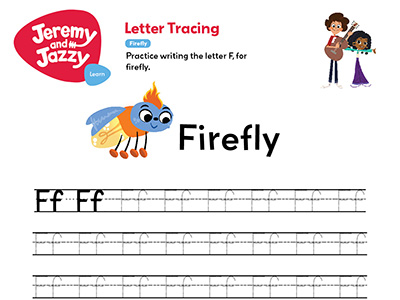 Firefly Letter Tracing