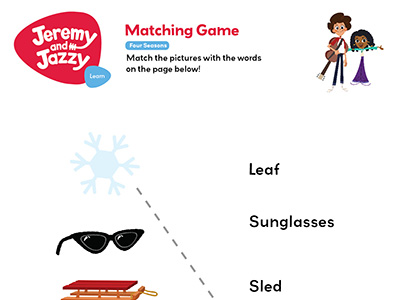 Four Seasons Matching Game