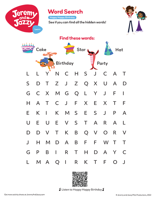 Happy Happy Birthday Word Search