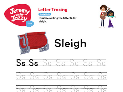 Jingle Bells Letter Tracing