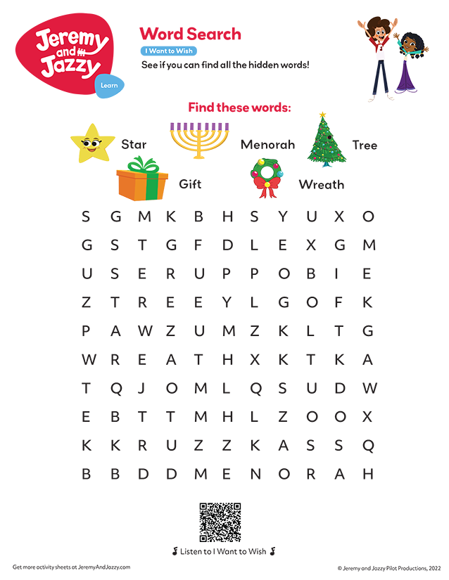 I Want to Wish Word Search